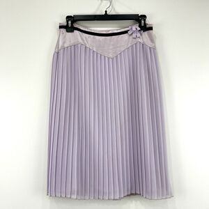 The Limited Skirt Womens 2 Lavender VTG Y2K Fairy‎ Silk Blend Pleat Dainty